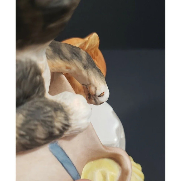 FRANKLIN Mint "Mischief" Cat Figurine Spilled Milk By Gail Ferretti Vintage Cat - Picture 8 of 11